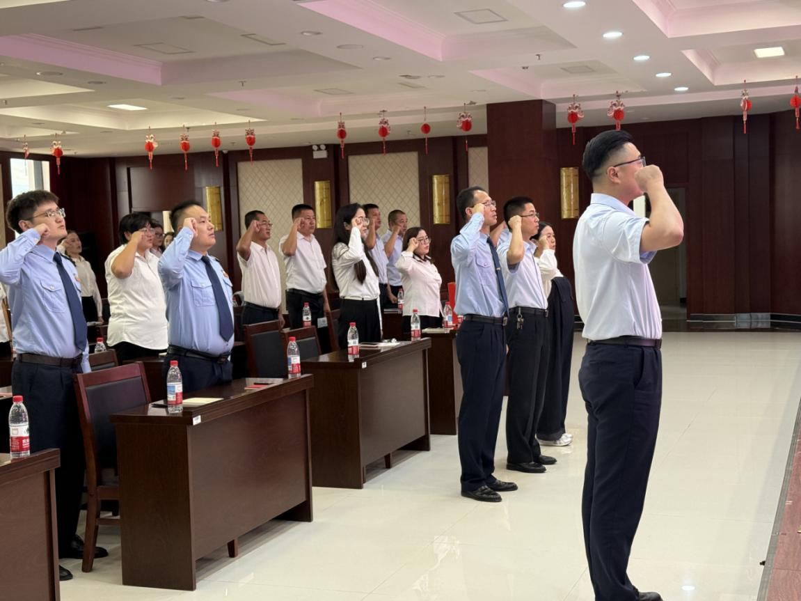 吉木乃县联社与财政局、税务局联合 开展主题党日活动